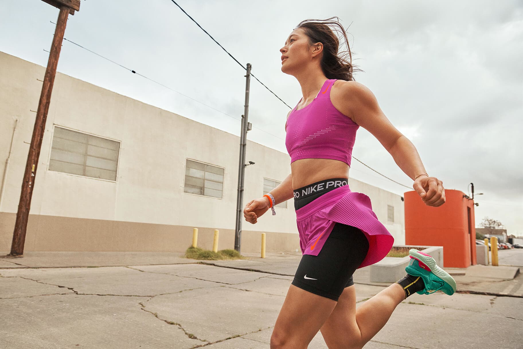 high waisted run shorts